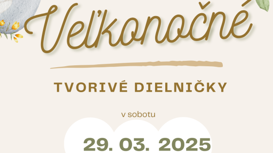 Veľkonočné tvorivé dielničky 29.03.2025